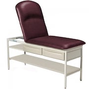 BREWER Element Treatment Table w/ Shelf & ADJ. Pillow Top - Cabernet 2140-27